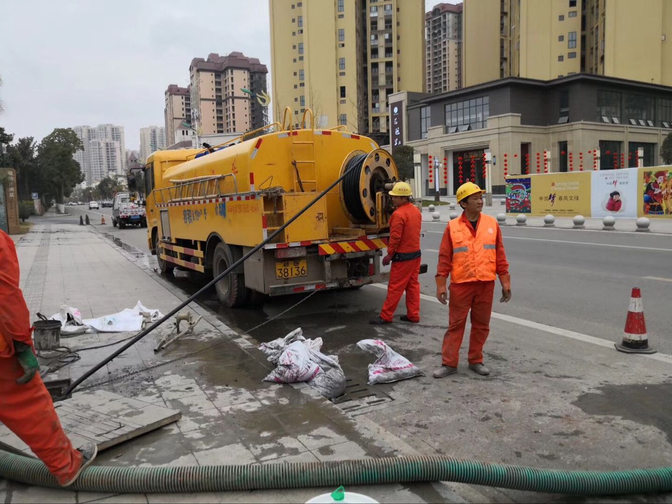 惠山排污管道清淤-管道清洗